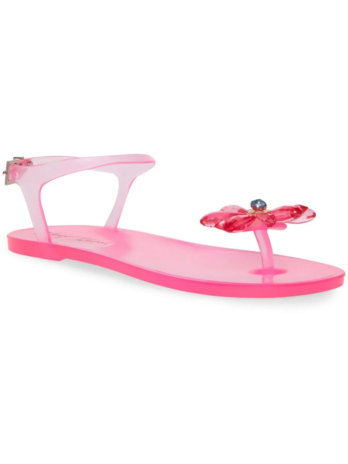Tabby Womens Glitter Flat Jelly Sandals
