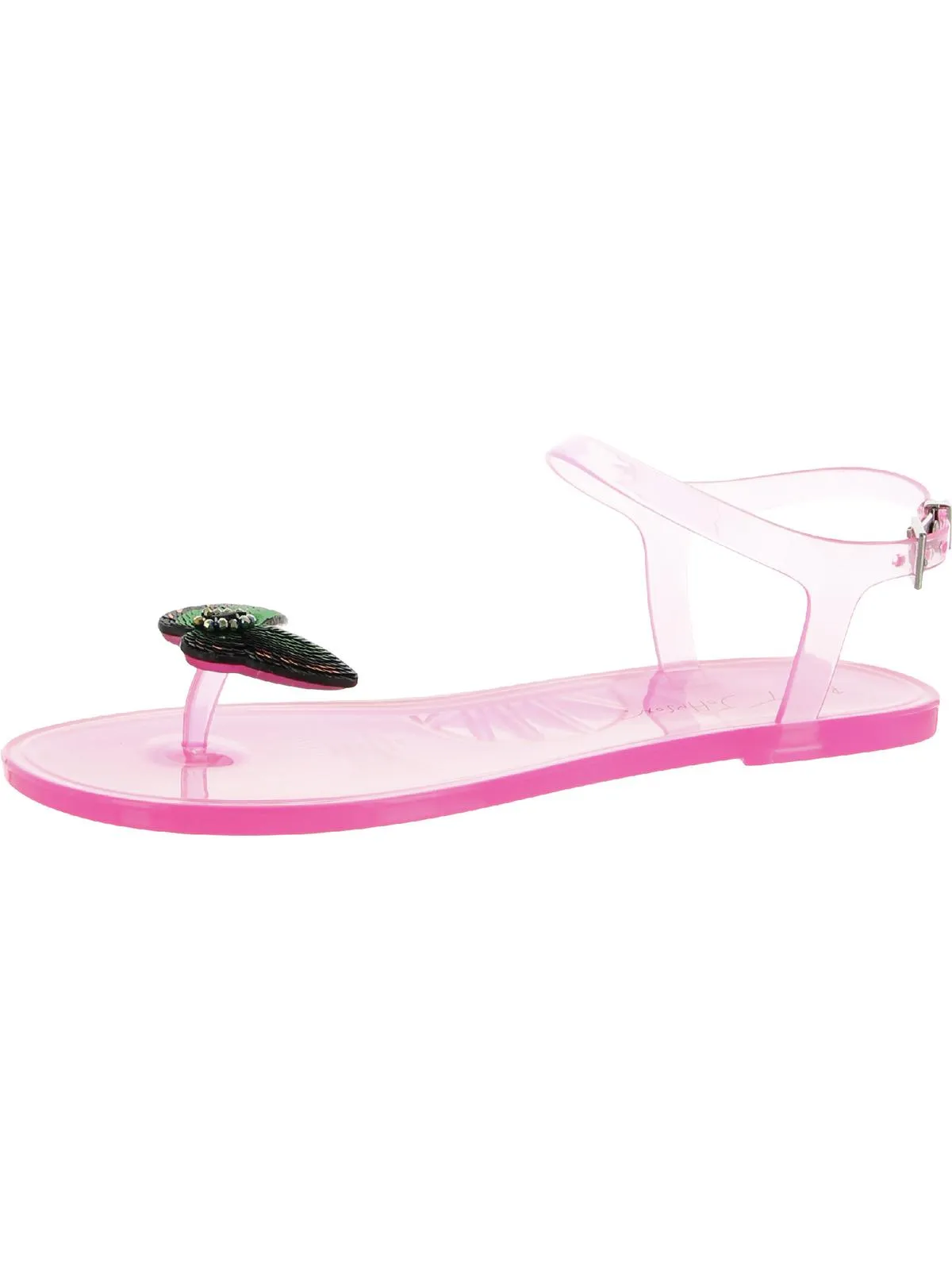 Tabby Womens Glitter Flat Jelly Sandals