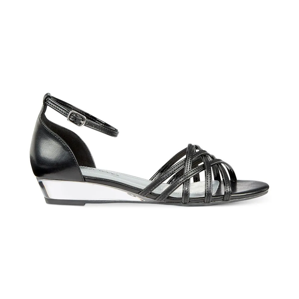 Tarrah Womens Faux Leather Strappy Evening Sandals