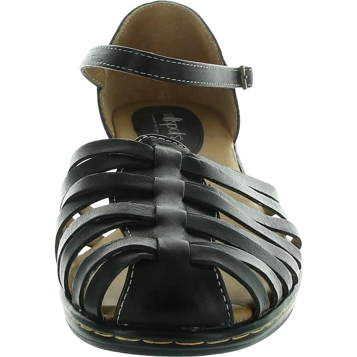 Tatianna Womens Leather Heels Huarache Sandals