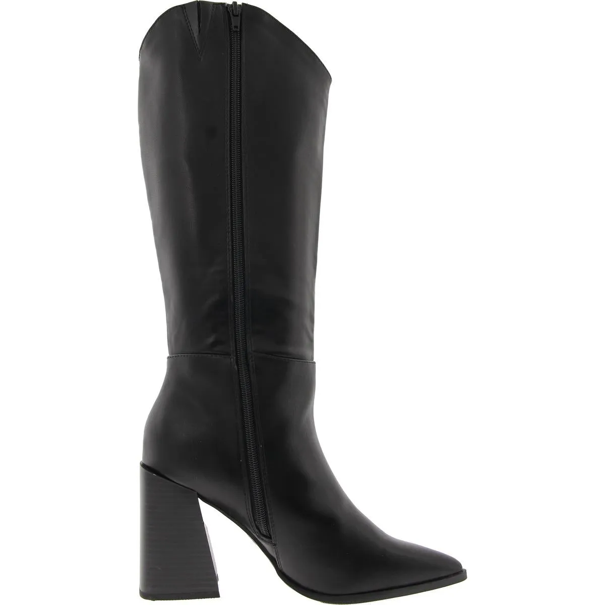 TATIP Womens Block Heel Manmade Mid-Calf Boots
