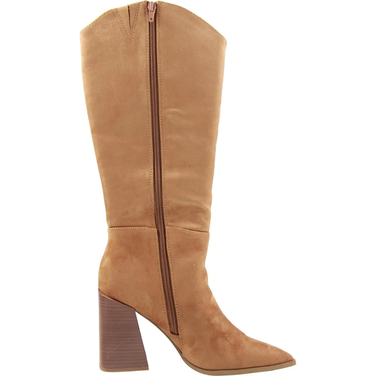 TATIP Womens Block Heel Manmade Mid-Calf Boots