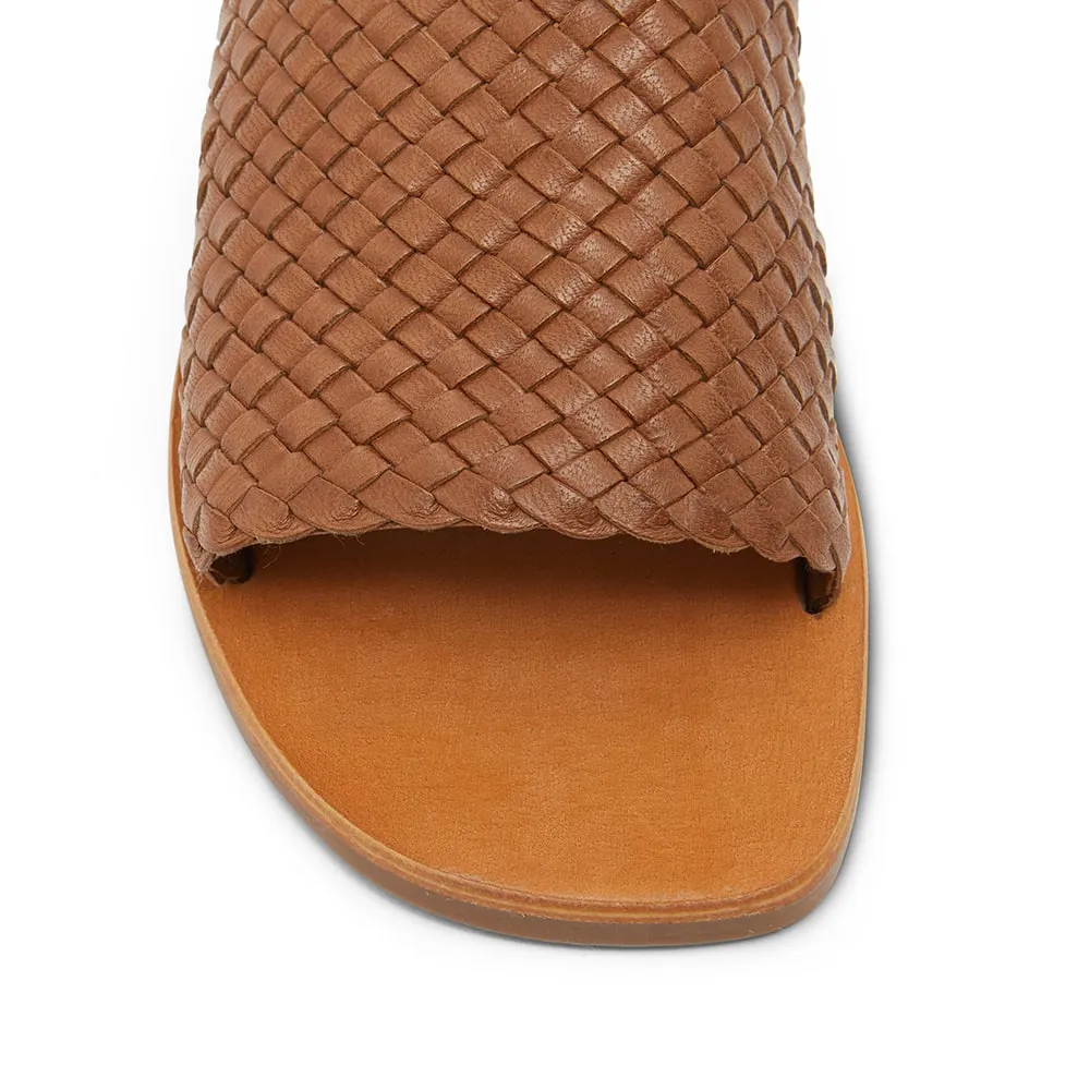 Tatum Slide in Cognac Leather