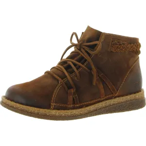 Temple II Womens Distressed Leather Ankle Boots