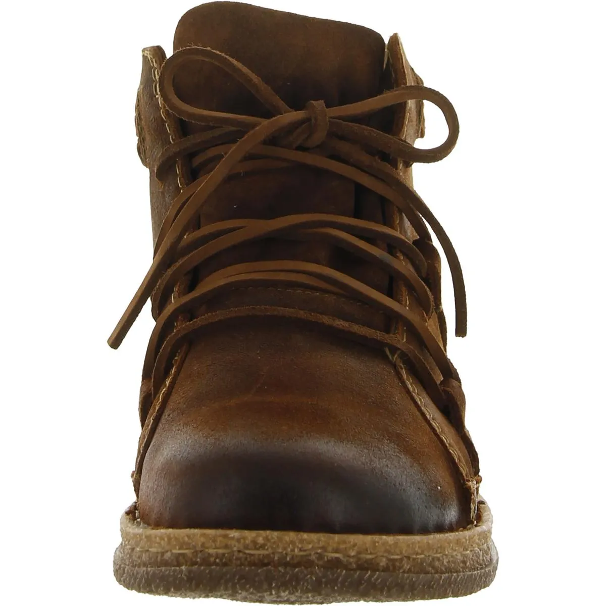 Temple II Womens Distressed Leather Ankle Boots