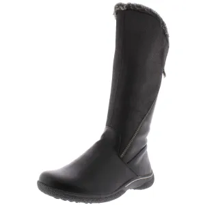 Teo Womens Faux Leather Knee-High Boots