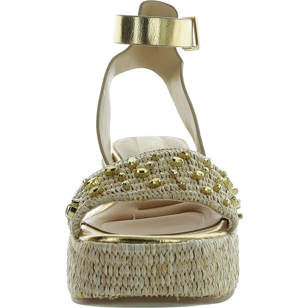 Terry 3 Womens Metallic Studded Espadrilles