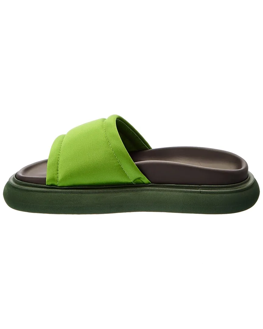 The Attico Padded Satin Platform Sandal