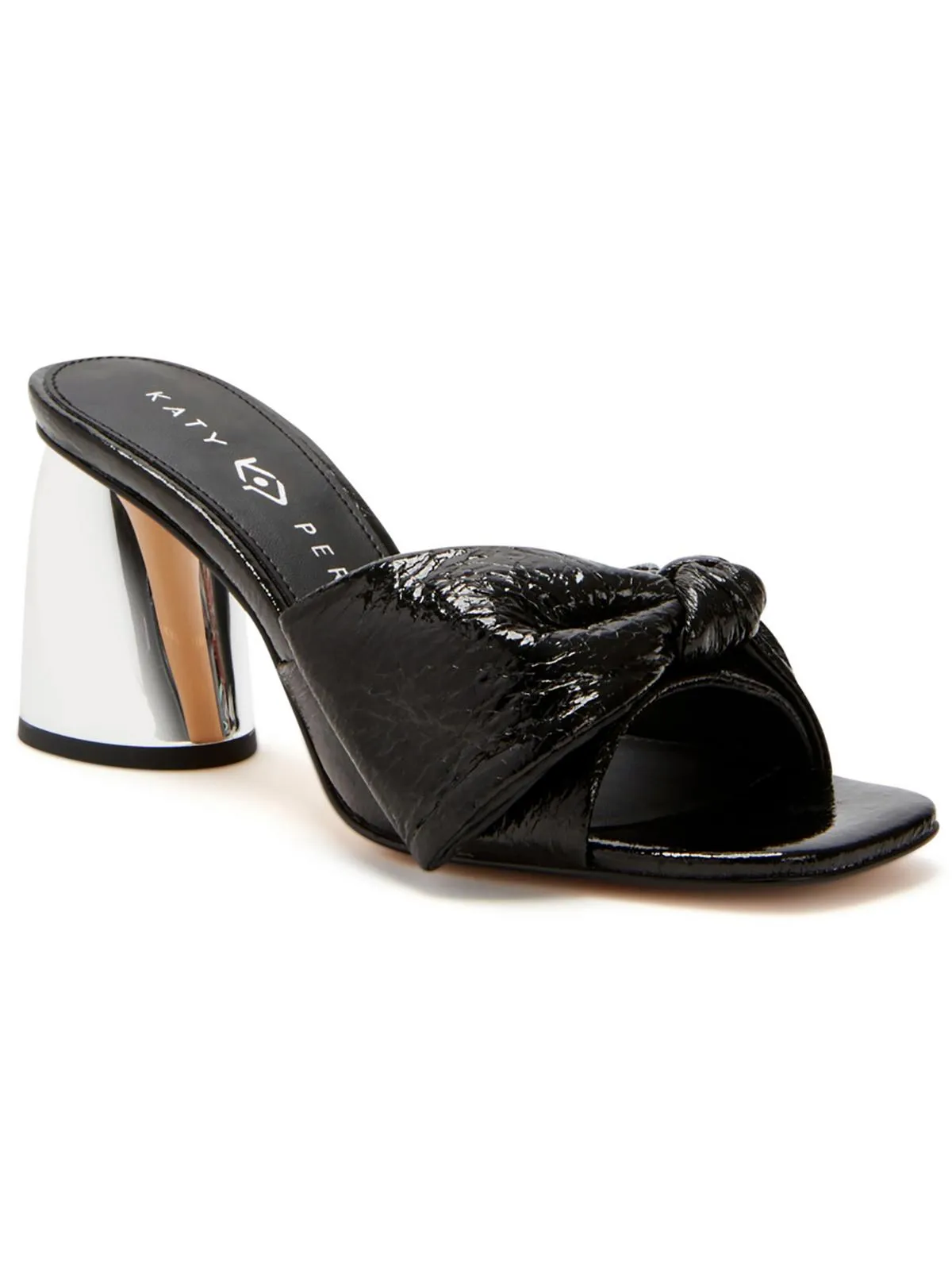 The Timmer Womens Patent Slide Heels