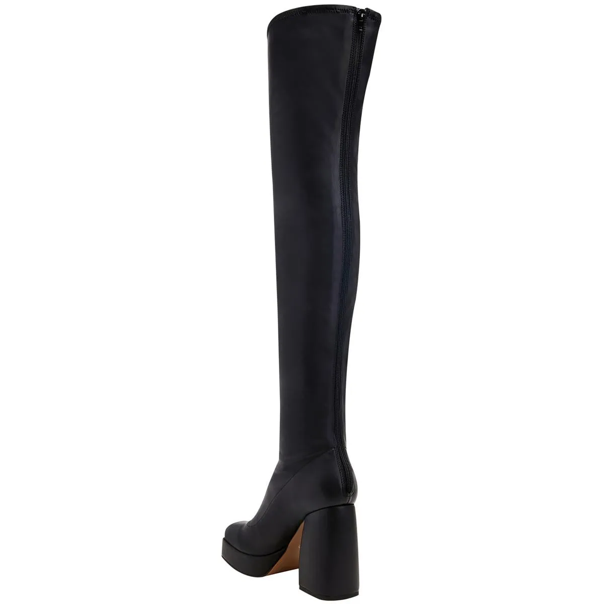 THE UPLIFT OTK Womens Faux Leather Platform Over-The-Knee Boots