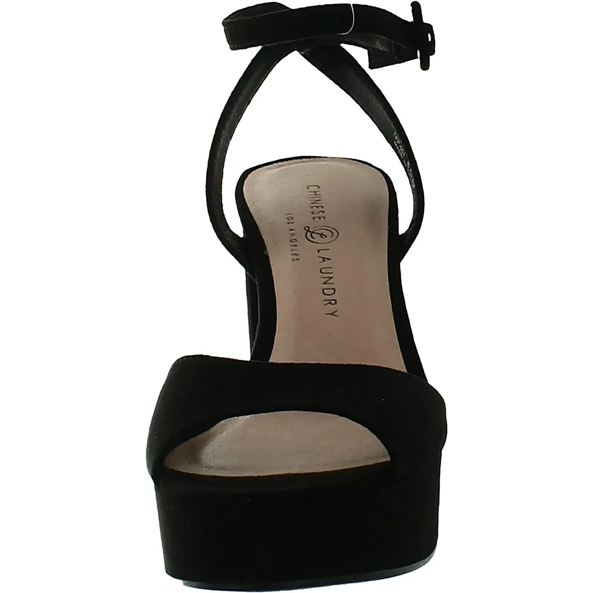 Theresa Womens Suede Ankle Strap Heel Sandals