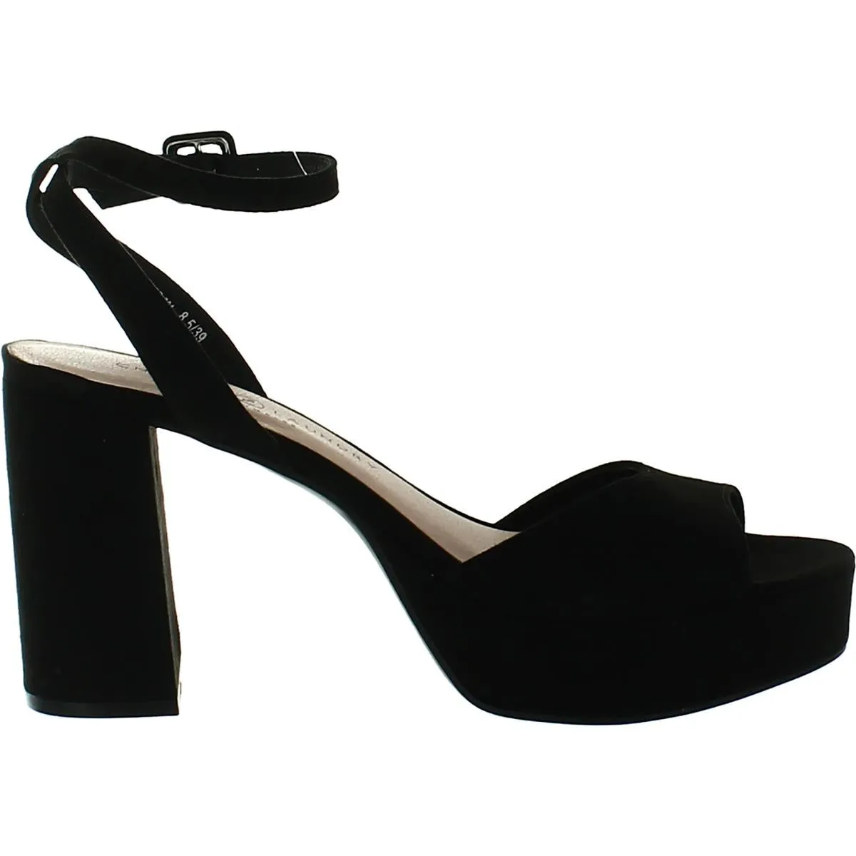 Theresa Womens Suede Ankle Strap Heel Sandals