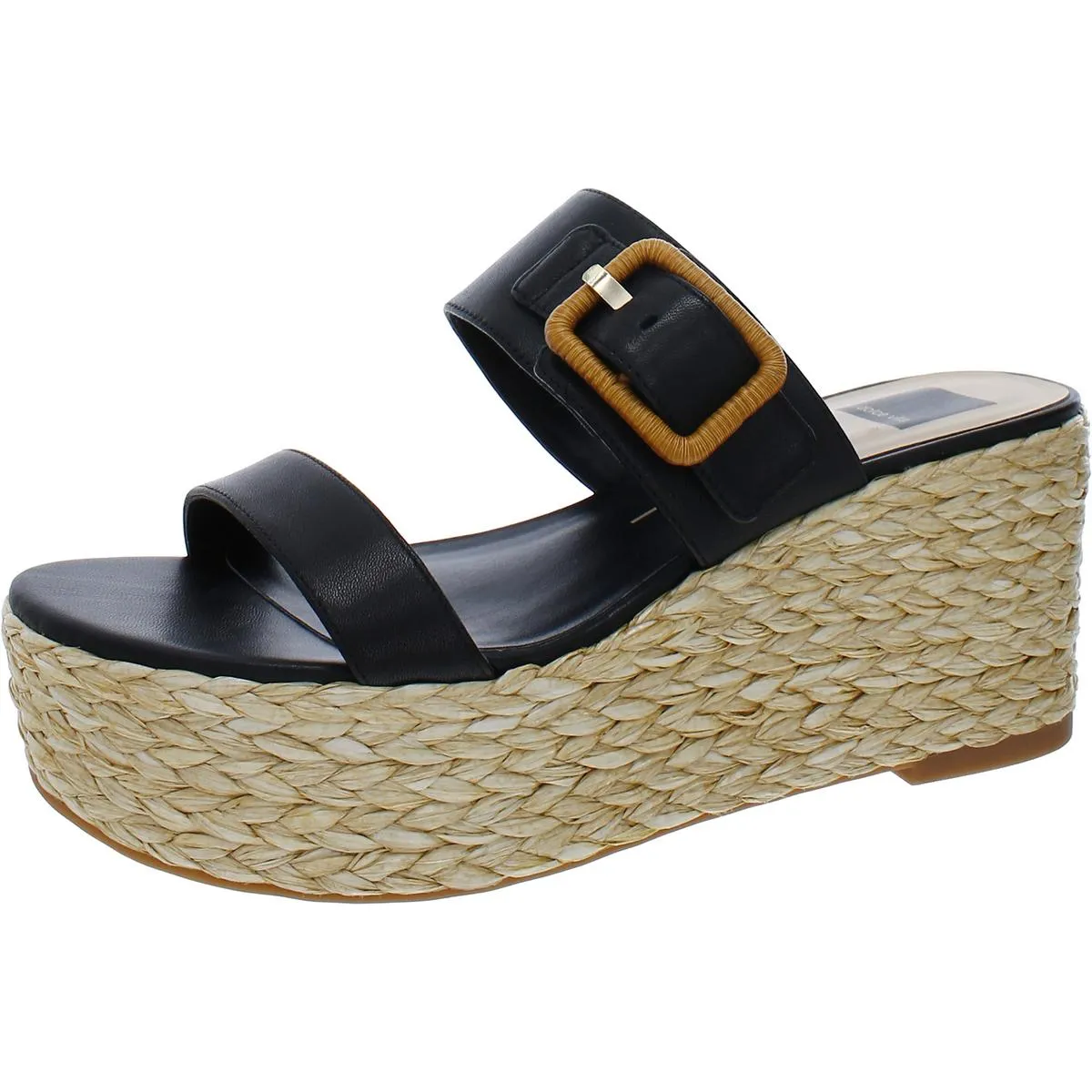 Thorin Womens Buckle Platform Wedge Sandals