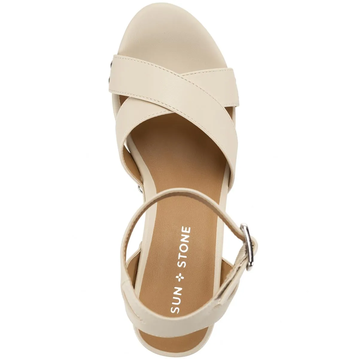 Tiaraa Womens Ankle Strap Heeled Wedge Sandals