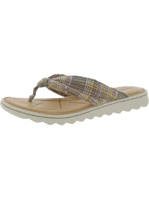 Tide Womens Leather Thong Flat Sandals
