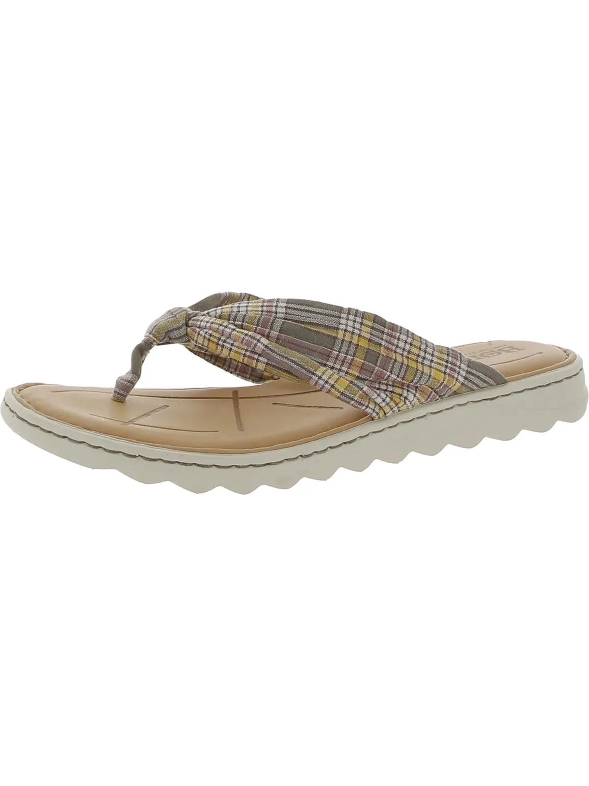 Tide Womens Leather Thong Flat Sandals