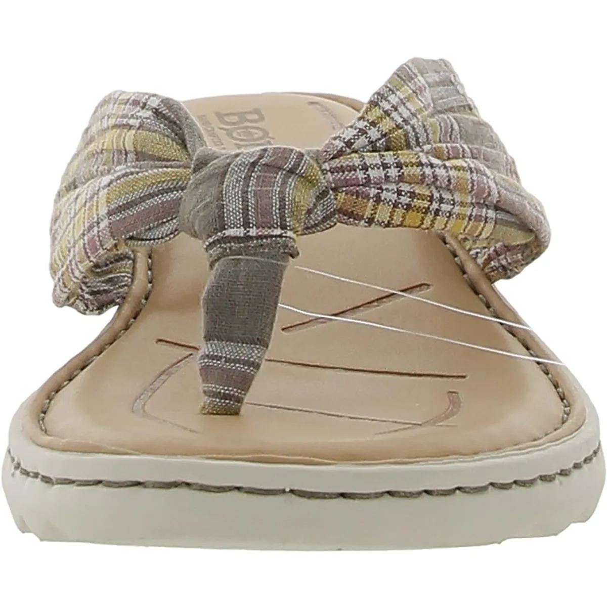 Tide Womens Leather Thong Flat Sandals