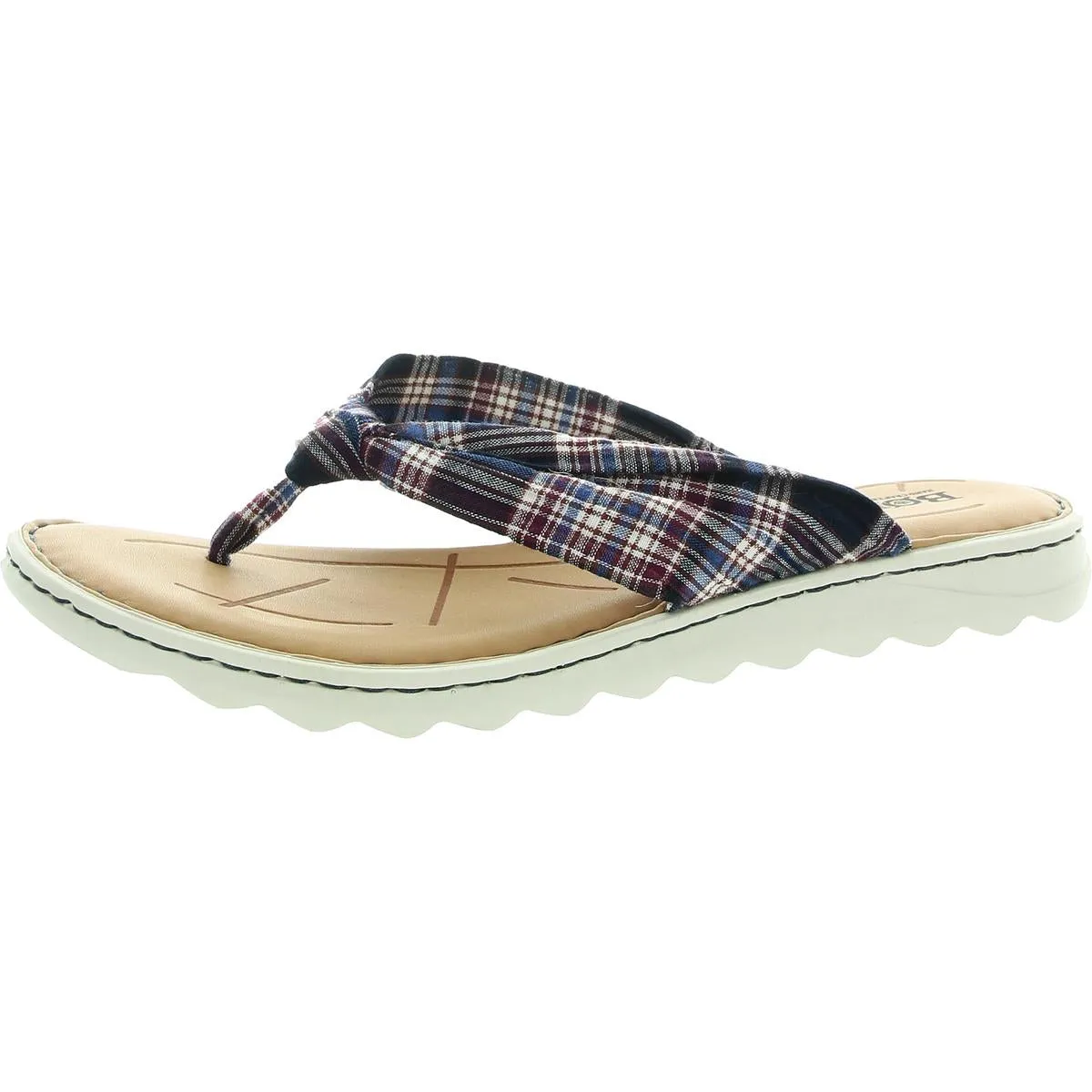 Tide Womens Leather Thong Flat Sandals