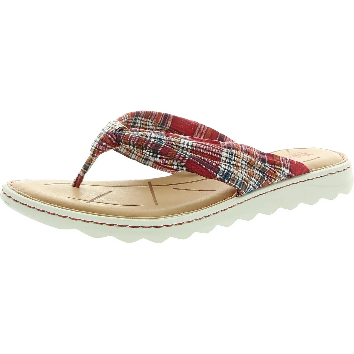 Tide Womens Leather Thong Flat Sandals