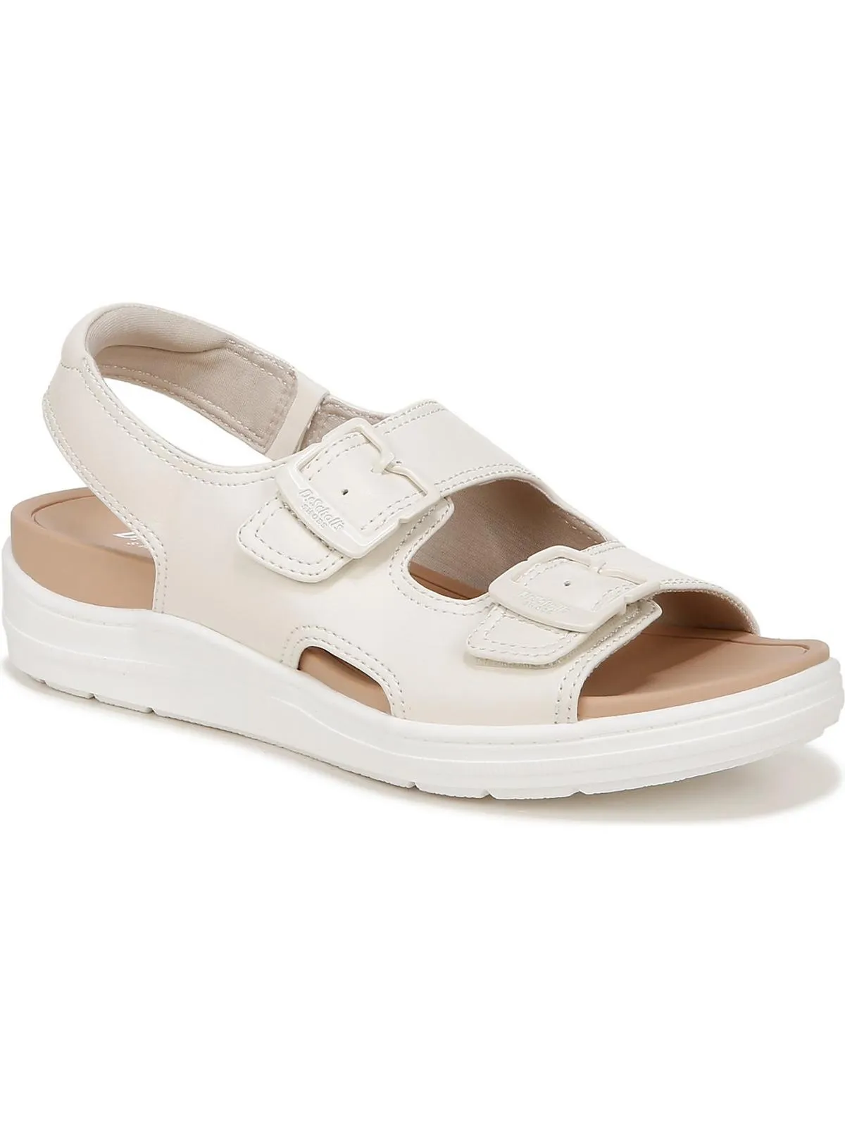 Time Off Era Womens Faux Leather Open Toe Slingback Sandals