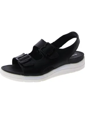 Time Off Era Womens Faux Leather Open Toe Slingback Sandals