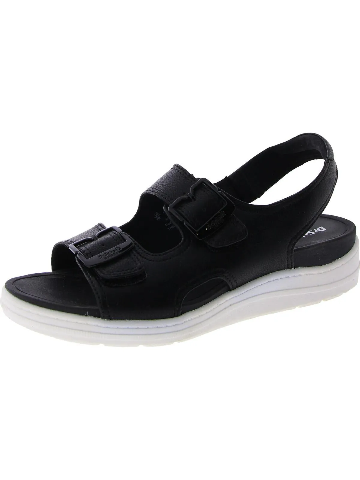 Time Off Era Womens Faux Leather Open Toe Slingback Sandals