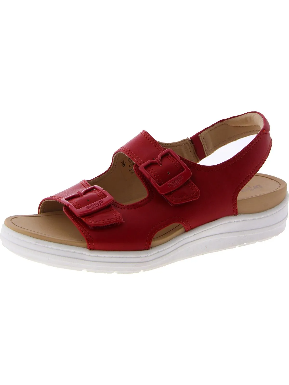 Time Off Era Womens Faux Leather Open Toe Slingback Sandals