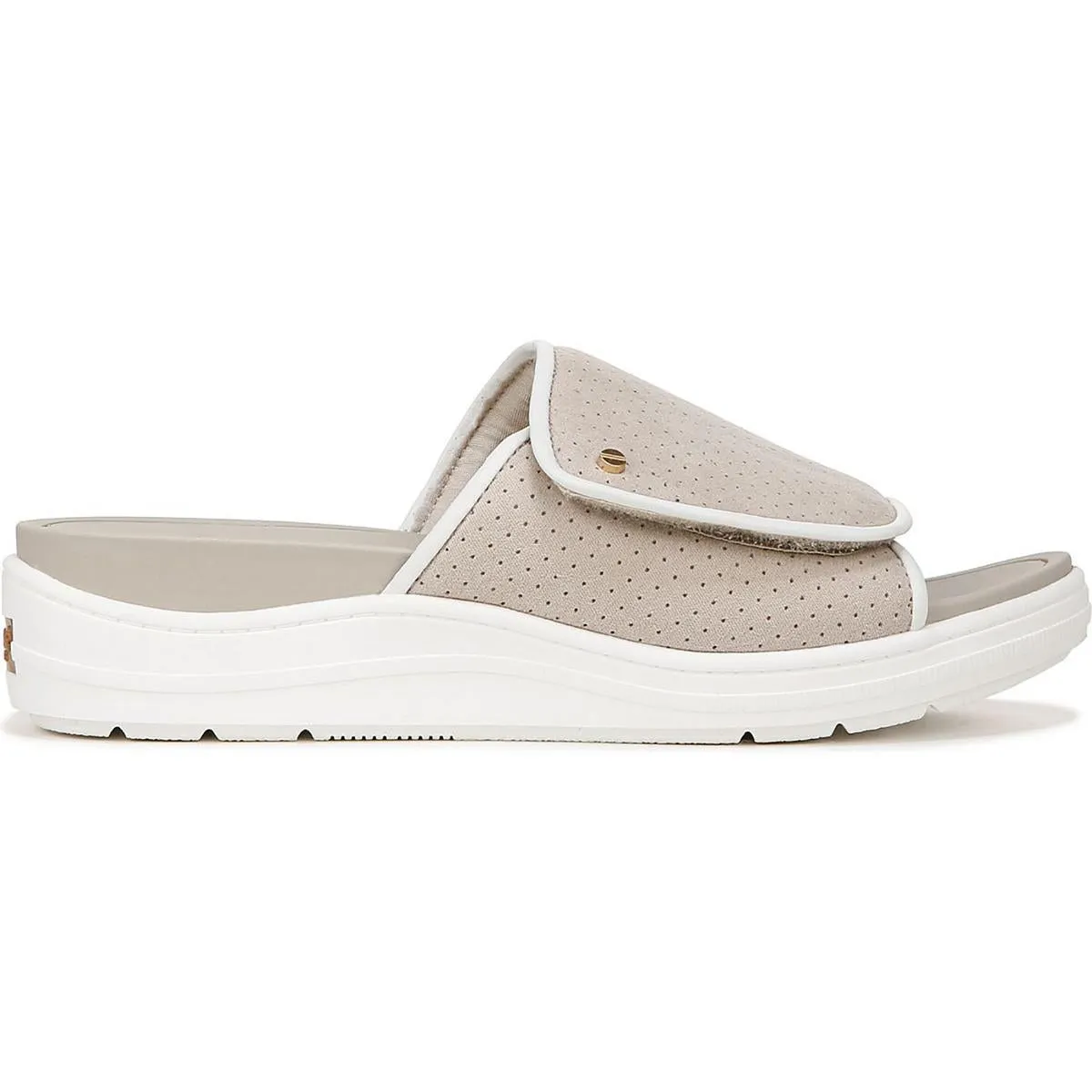 TIME OFF SET Womens Faux Leather Slip on Slide Sandals