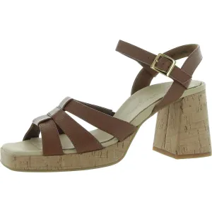 Tina Womens Slip On Open Toe Platform Sandals