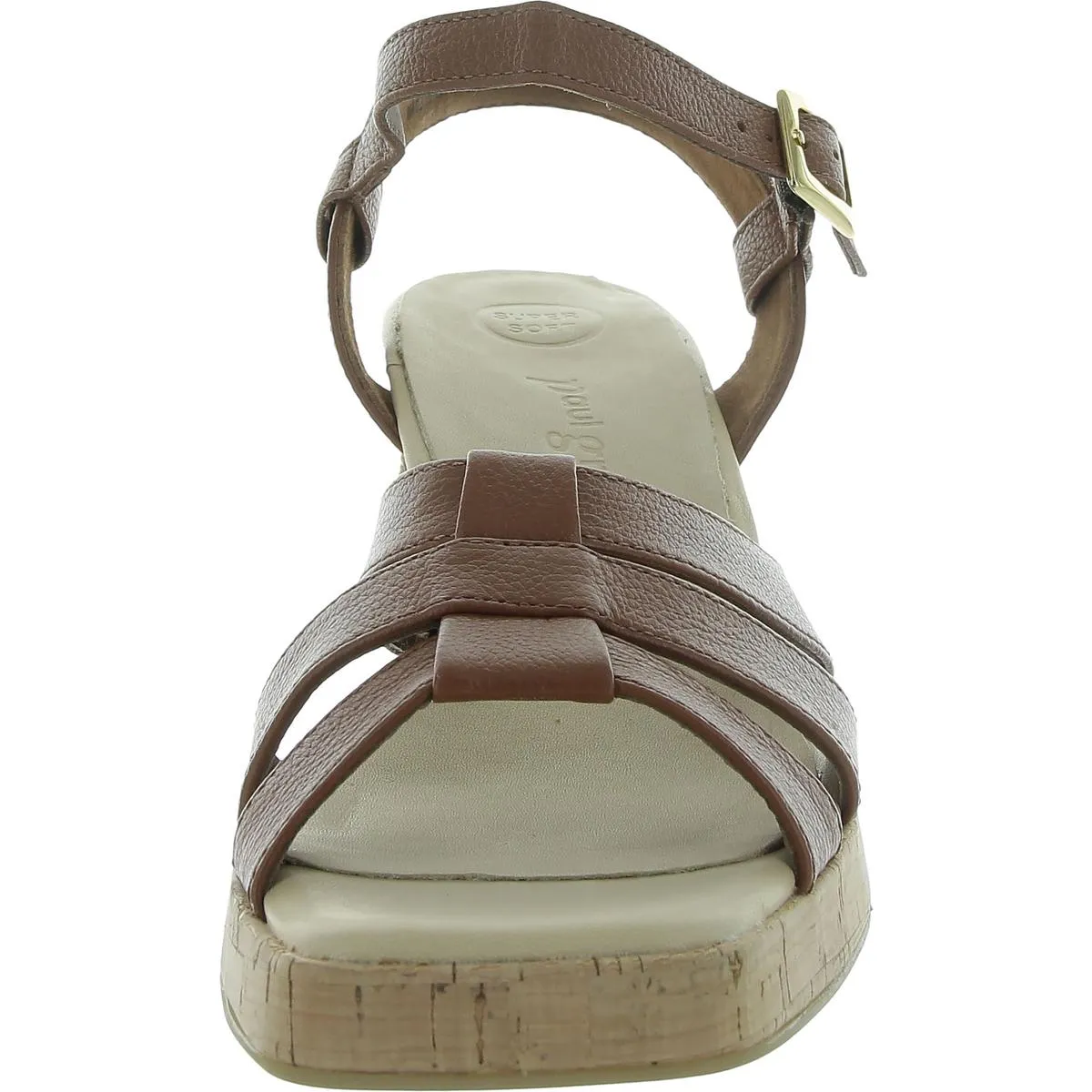 Tina Womens Slip On Open Toe Platform Sandals
