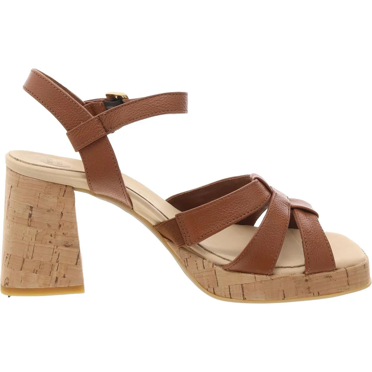 Tina Womens Slip On Open Toe Platform Sandals
