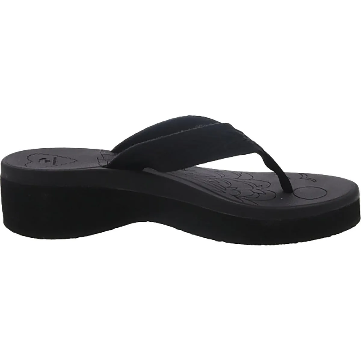 Tizzy Womens Slip-On Cushioned Footbed Platform Sandals