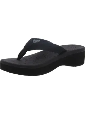 Tizzy Womens Slip-On Cushioned Footbed Platform Sandals