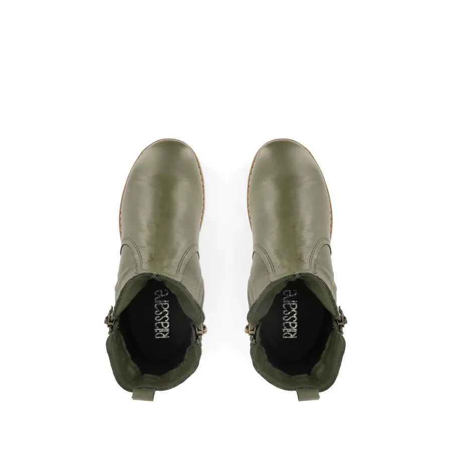 TONYA - OLIVE LEATHER
