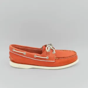 Top-Sider Women's Leather Boat Shoes In Orange