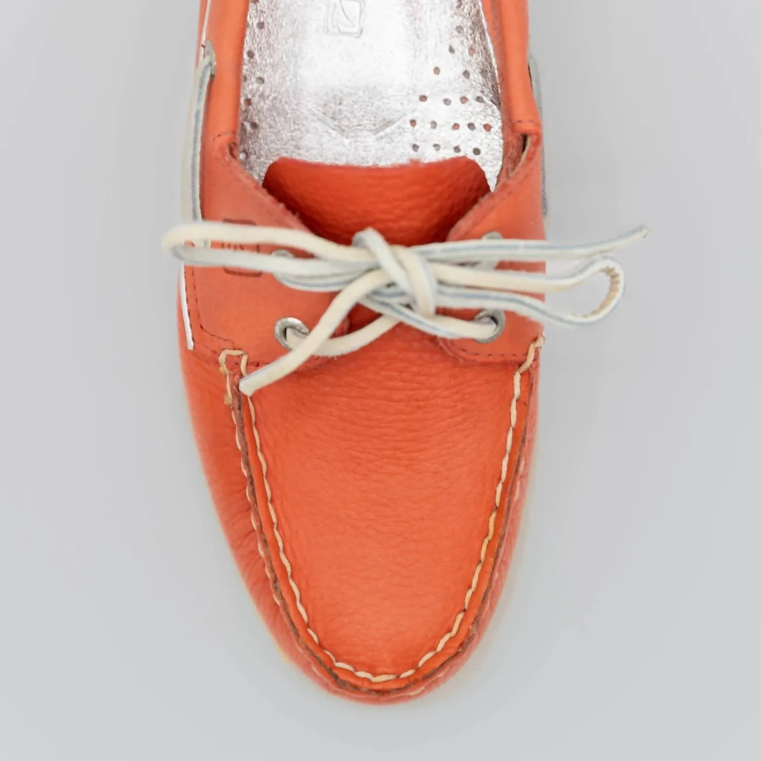 Top-Sider Women's Leather Boat Shoes In Orange