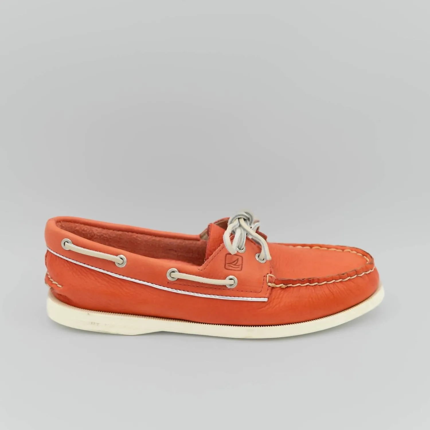 Top-Sider Women's Leather Boat Shoes In Orange