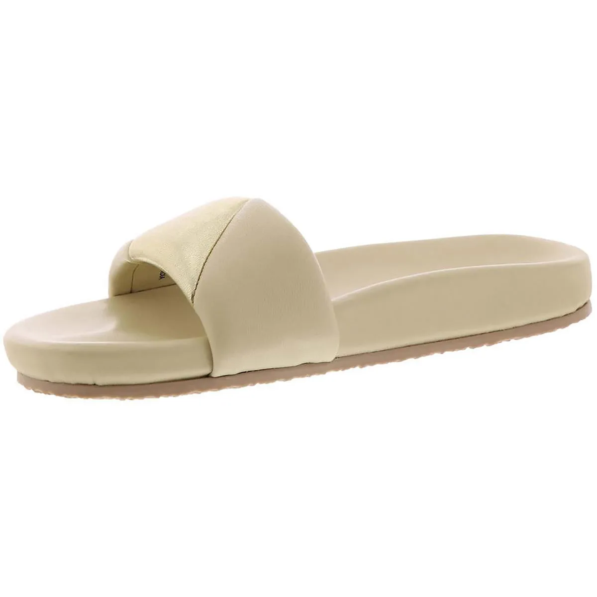 Trilogy Womens Leather Slip On Slide Sandals
