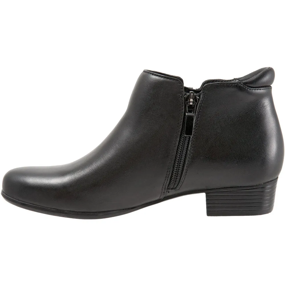 Trotters Major Black Leather (Women's)