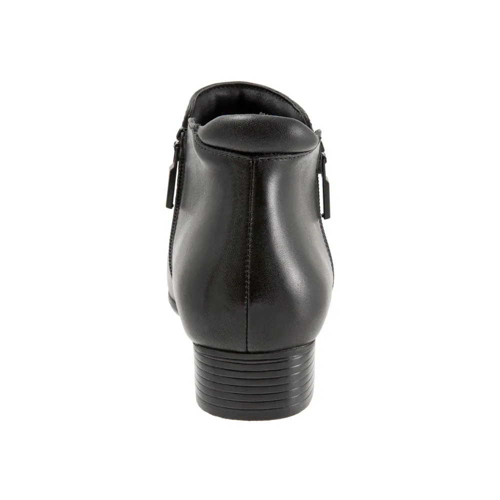 Trotters Major Black Leather (Women's)