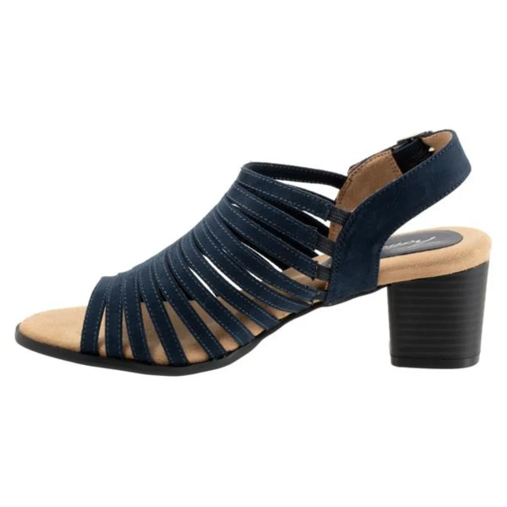 Trotters Midge Navy Suede Sandal (Women's)