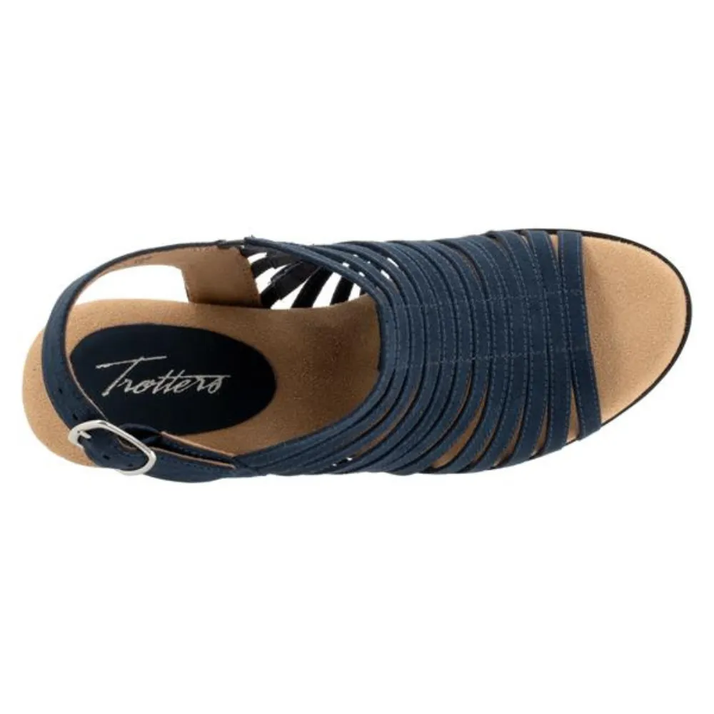 Trotters Midge Navy Suede Sandal (Women's)