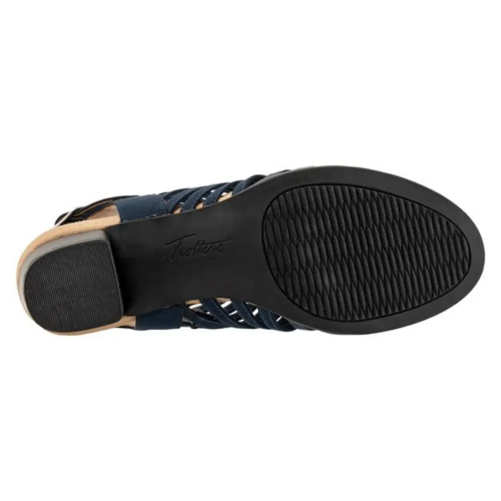 Trotters Midge Navy Suede Sandal (Women's)