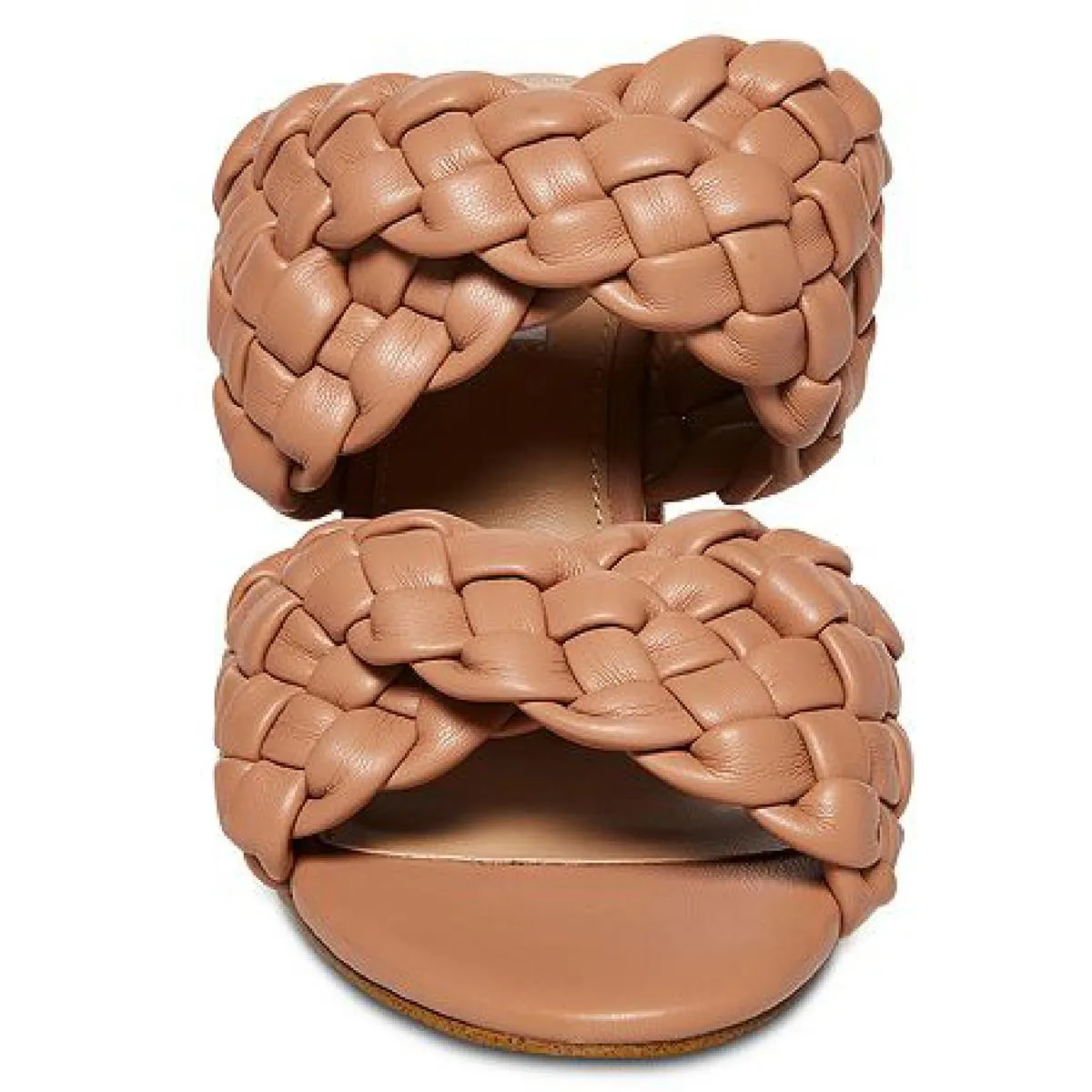 Twisted Womens Faux Leather Slip On Heels