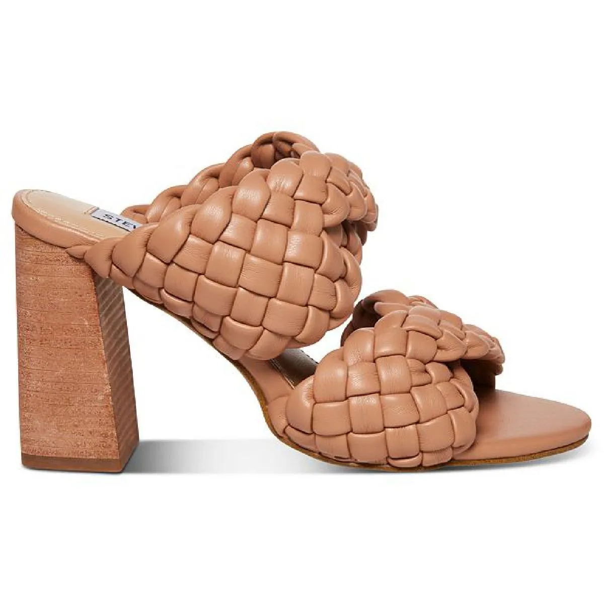 Twisted Womens Faux Leather Slip On Heels