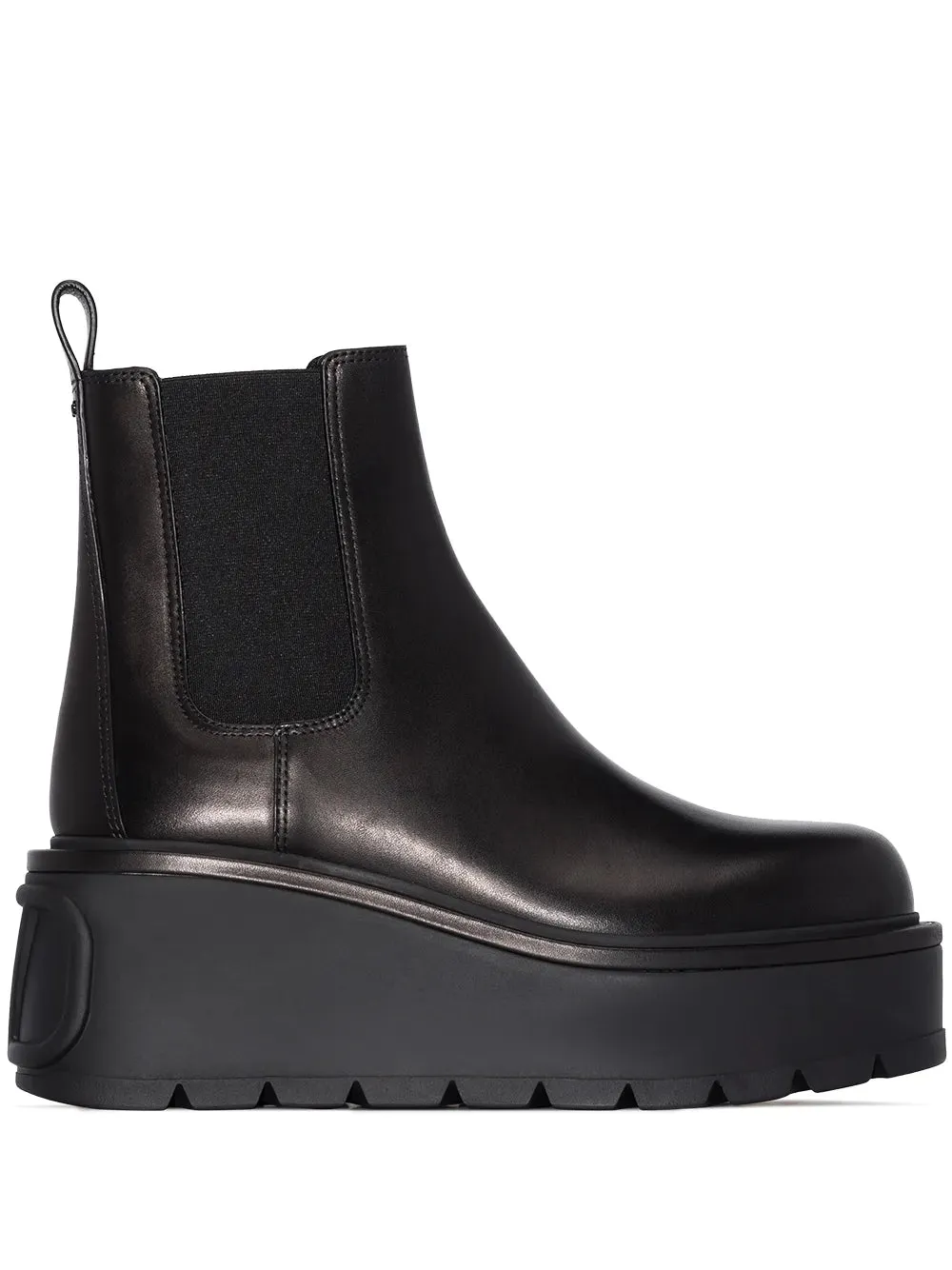 Valentino Uniqueform Leather 85Mm Chelsea Boots