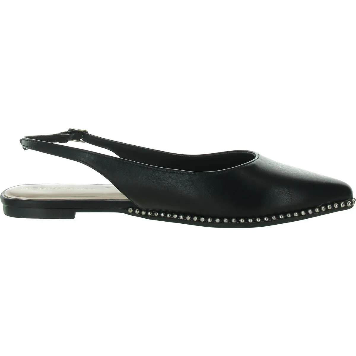 Valerie Womens Pointed Toe Flats Slingback Sandals