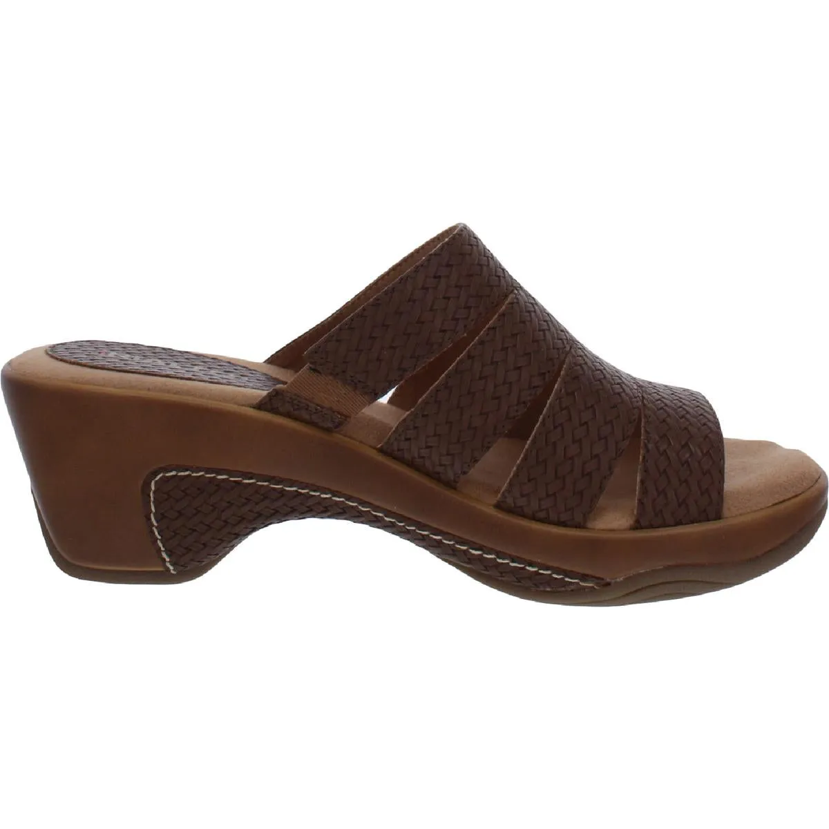 Valora Womens Woven Man Made Platform Sandals