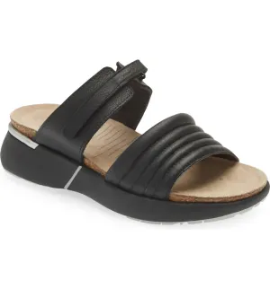 Vesta Sandal In Soft Black Leather