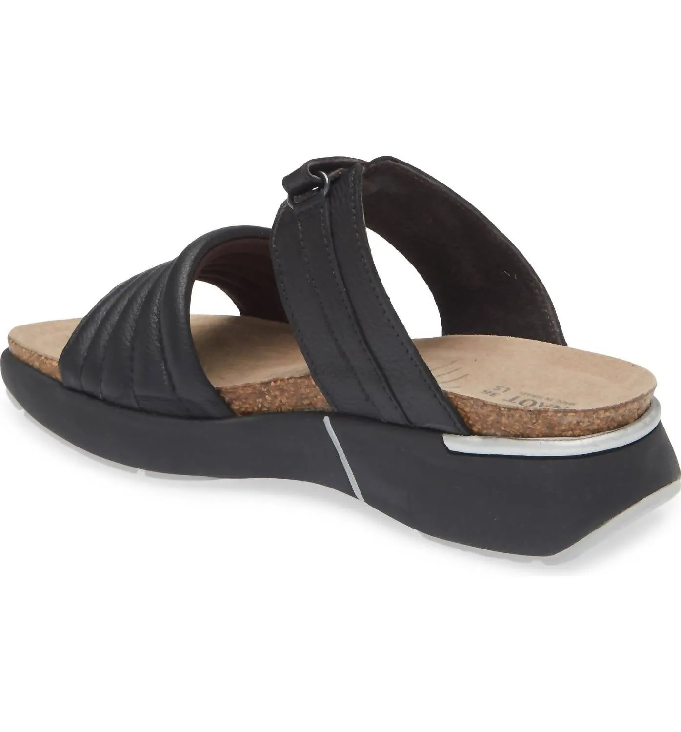 Vesta Sandal In Soft Black Leather